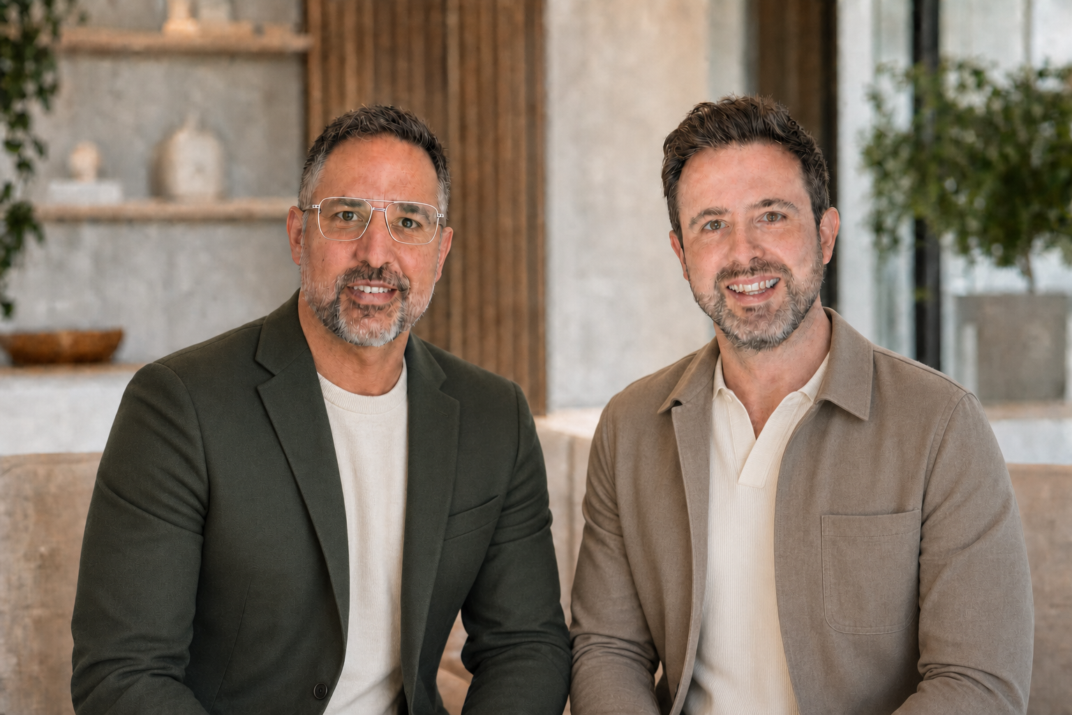 Benjamin Hellweg mit Brille und Daniel Hellweg, die Gründer von Liebeswerk Hochzeiten